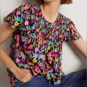 Boden Floral Multicolor Women's Top Euc!